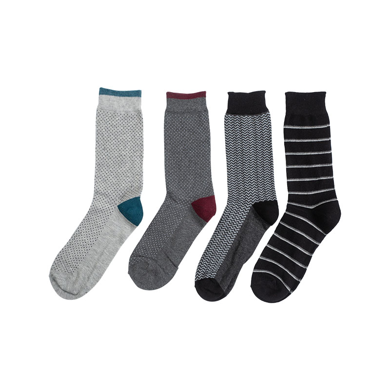 Men 4-Pack Cotton Rich Socks Precise size design