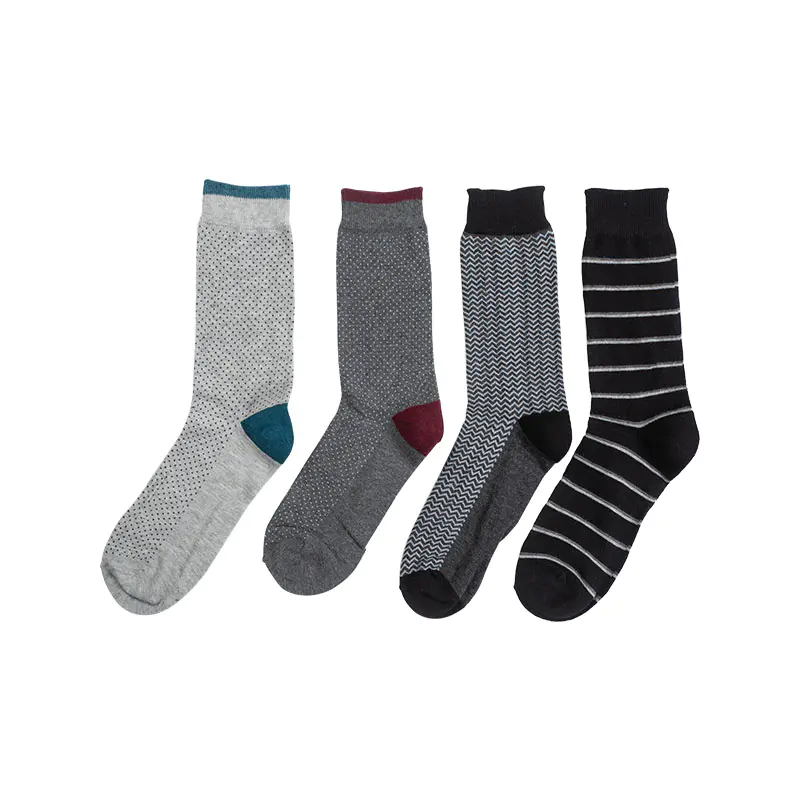 Improved comfort: The toe and heel design of the Men 4-Pack Cotton Rich Socks revealed